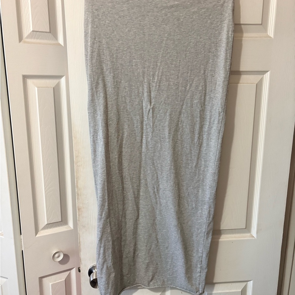 Naked Wardrobe Gray Tube Skirt | Stretch Bodycon Midi